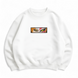 Ichigo Kurosaki eyes boxed oversize sweatshirt, White, S (warm)