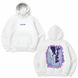 Solo leveling dragon large embroidery oversize hoodie, White, S (warm)