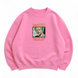 Wanted Roronoa Zoro boxed oversize sweatshirt, Pink, S (warm)