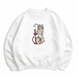Frieren with hookah oversize sweatshirt, White, S (warm)