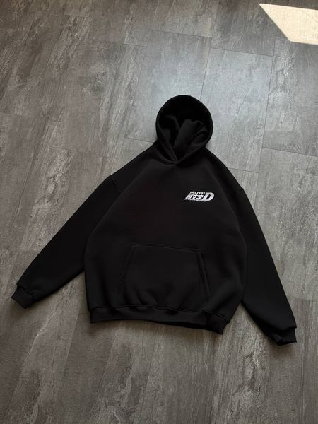 Initial D large embroidery oversize hoodie 31.365 фото