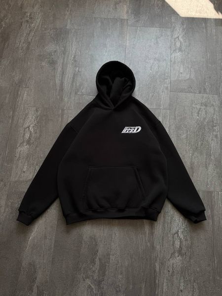 Initial D large embroidery oversize hoodie 31.365 фото