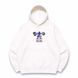 don't want to die skinny oversize hoodie, White, S (warm)