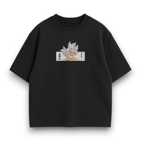 Goku boxed oversize t-shirt, Black, XS