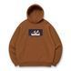 Giyu Tomioka boxed oversize hoodie, Brown, S (warm)