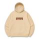 Yagami Light eyes boxed oversize hoodie, Beige, S (warm)