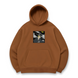 Kisuke Urahara boxed oversize hoodie, Brown, S (warm)
