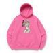 Frieren naked with whiskey oversize hoodie, Pink, S (warm)