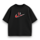 swoosh Spider-man and Venom oversize t-shirt, Black, XS