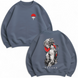 Sasuke large embroidery oversize sweatshirt 30.572.1 фото