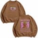 Wanted Doflamingo boxed large embroidery oversize sweatshirt 30.724.1 фото