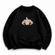 Jack Hanma oversize sweatshirt, Black, S (warm)