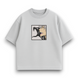 Gin Ichimaru boxed oversize t-shirt, light gray, XS