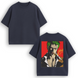 Roronoa Zoro boxed large embroidery oversize t-shirt 31.158 фото