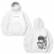 Yuta Okkotsu large embroidery oversize hoodie, White, S (warm)