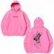 Toji Fushiguro large embroidery oversize hoodie, Pink, S (warm)