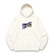 Jojo eyes boxed oversize hoodie, White, S (warm)