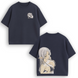 Frieren large embroidery oversize t-shirt 31.738 фото