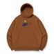 swoosh Sanji oversize hoodie, Brown, S (warm)