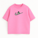 Swoosh Rock Lee oversize t-shirt, Pink, XS