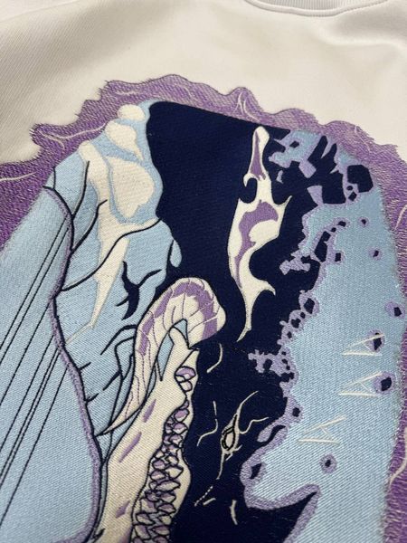 Solo Leveling dragon large embroidery oversize sweatshirt 30.843.1 фото