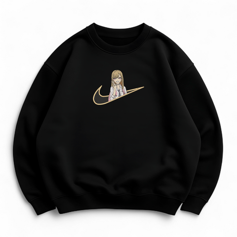 swoosh Marin Kitagawa oversize sweatshirt, Black, S (warm)
