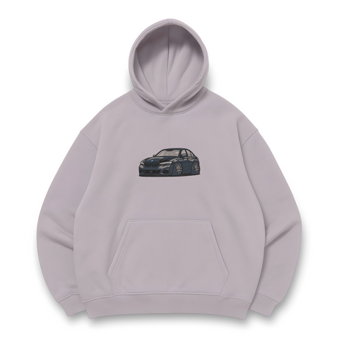 BMW 18 cm oversize hoodie, light gray, S (not warm)
