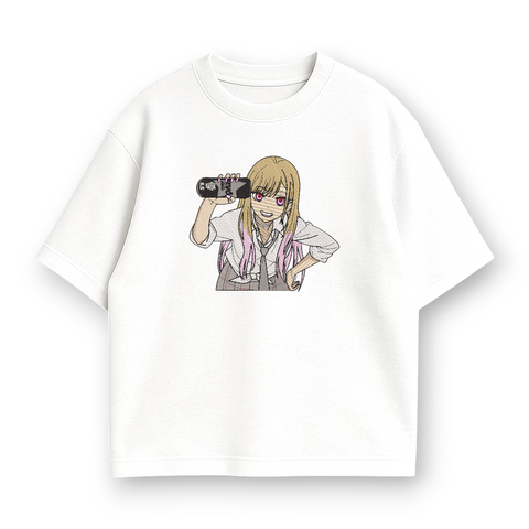 Marin Kitagawa with alcohol energy drink oversize t-shirt 30.919 фото