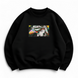 Jojo anime boxed v2 oversize sweatshirt, Black, S (warm)