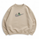 Swoosh Rock Lee oversize sweatshirt, Beige, S (warm)