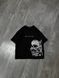 Yuta Okkotsu large embroidery oversize t-shirt, Black, XS