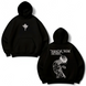 Jesus Jojo large embroidery oversize hoodie, Black, S (warm)