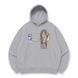 Frieren with milk lemonade oversize hoodie, light gray, S (not warm)