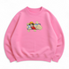 Luffy fist boxed oversize sweatshirt, Pink, S (warm)