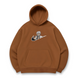 swoosh Sanemi Shinazugava oversize hoodie, Brown, S (warm)