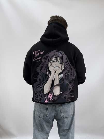 Купити Kaoruko Waguri large embroidery oversize hoodie 30.857 в