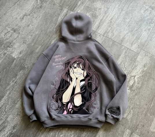 Купити Kaoruko Waguri large embroidery oversize hoodie 30.857 в
