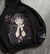 Kaoruko Waguri large embroidery oversize hoodie, Gray, S (warm)
