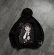 Kaoruko Waguri large embroidery oversize hoodie, Gray, S (warm)