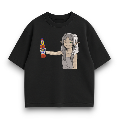Frieren with beer v2 oversize t-shirt 30.909 фото