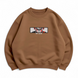 Tanjiro boxed oversize sweatshirt, Brown, S (warm)