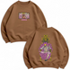Doflamingo large embroidery oversize sweatshirt 30.723.1 фото