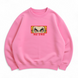 Rengoku boxed text oversize sweatshirt, Pink, S (warm)