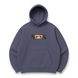 Tanjiro eyes boxed oversize hoodie, Gray, S (warm)