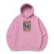 Wanted Luffy boxed oversize hoodie, light pink, S (not warm)