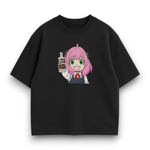 Anya Forger with vodka oversize t-shirt 30.882 фото