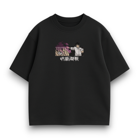 Yuta Okkotsu boxed oversize t-shirt, Black, XS