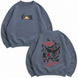 Itachi eyes large embroidery oversize sweatshirt 30.552.1 фото