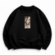Eren Jaeger boxed v2 oversize sweatshirt, Black, S (warm)