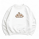Jack Hanma oversize sweatshirt, White, S (warm)
